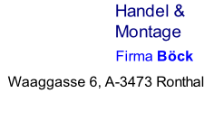 Waaggasse 6, A-3473 Ronthal
